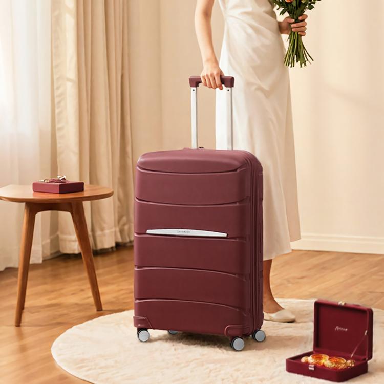 新秀丽 【轻便抗压】都市商务风大牌拉杆箱轻量夏季通勤出差旅行箱 QM4