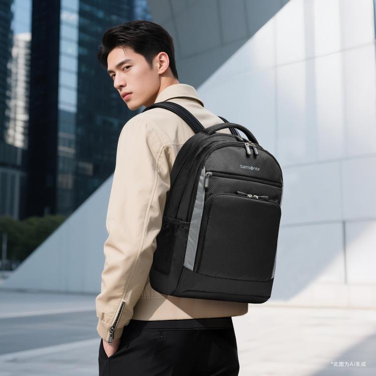 新秀丽 热卖爆款休闲出游短途差旅男士双肩包商务电脑包夏季轻便包包TR5