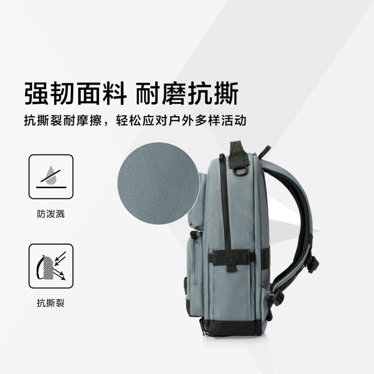 新秀丽 休闲户外双肩包可外挂背包多功能大容量电脑包UJ9