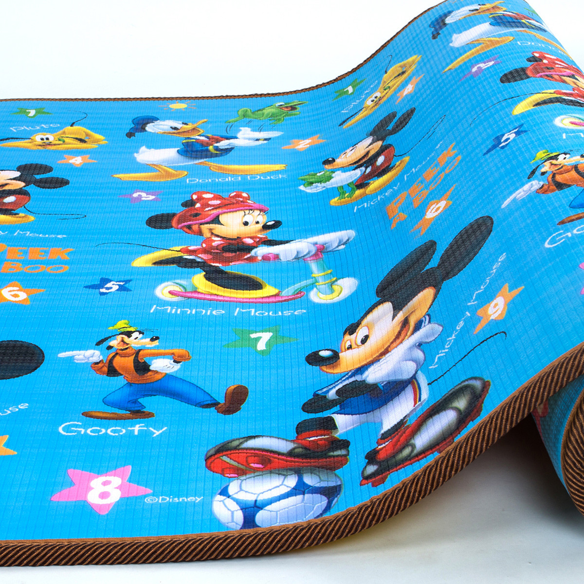 迪士尼折叠垫宝宝爬行垫婴儿童爬爬垫180*150*0.5cm双面