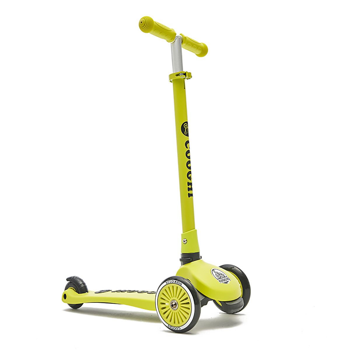 酷奇儿童滑板车可调节可折叠重力转向滑板车可坐三轮折叠小孩平衡车滑