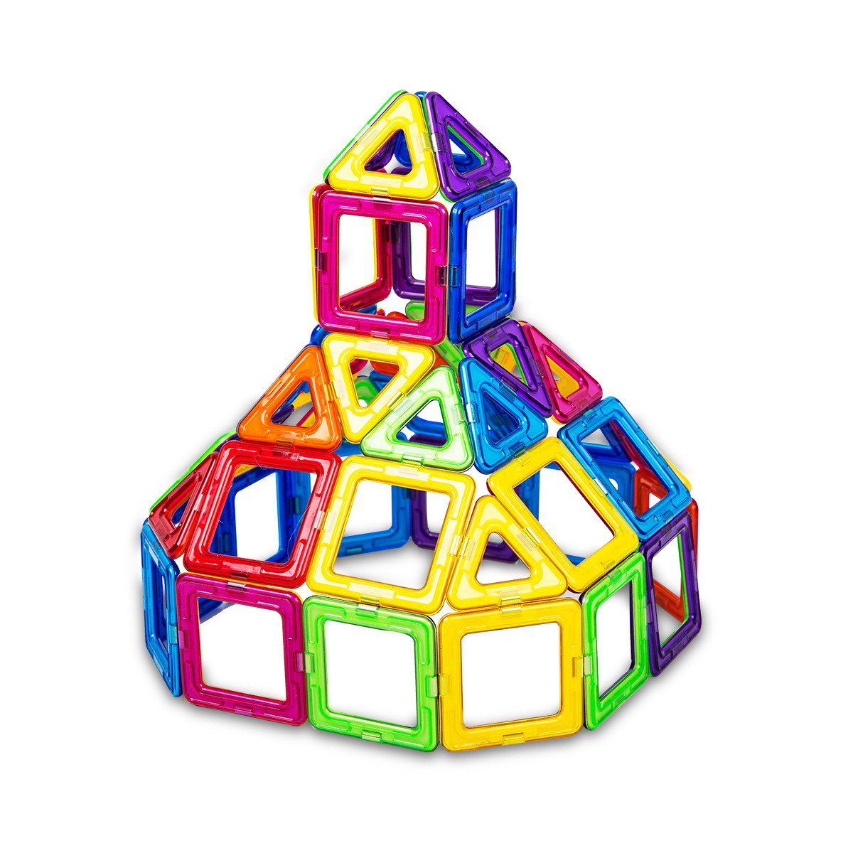玩具益智双面双色安全磁力片积木数字字母认知儿童超值套装储物盒
