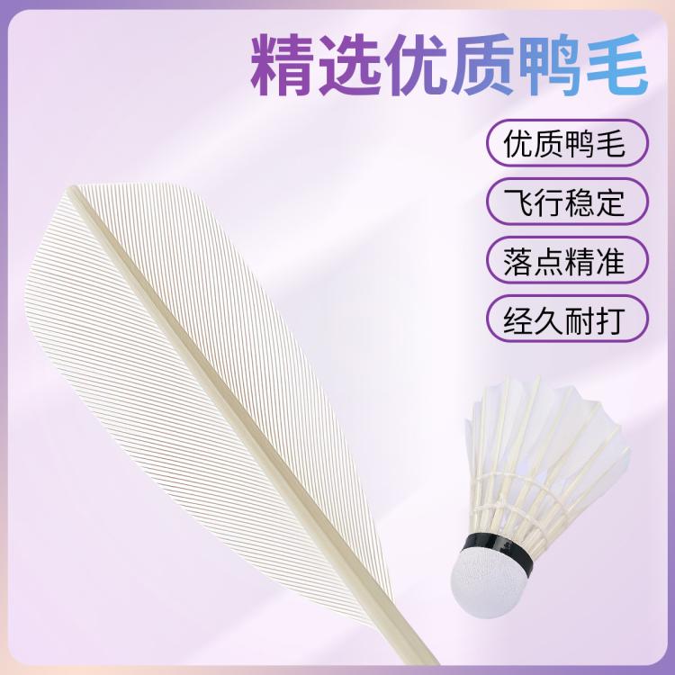 匹克 【飞行稳定】羽毛球耐打王不易打烂鸭毛室外家庭套装训练用球