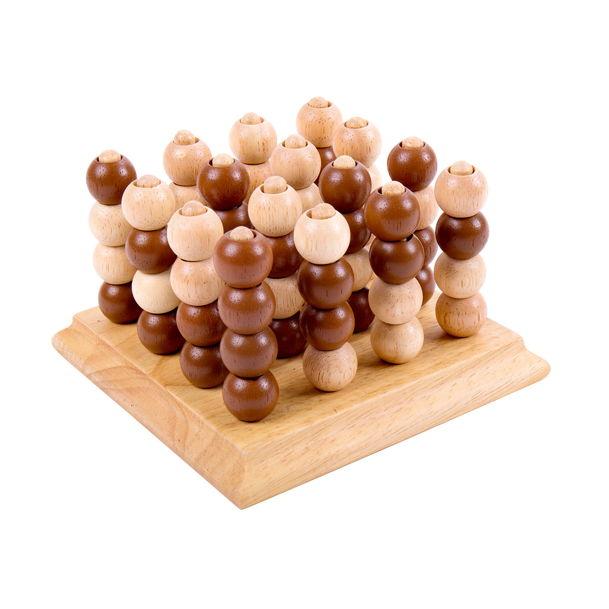 【益智玩具】木马智慧 儿童实木四子棋小学生成人双人空间思维训练