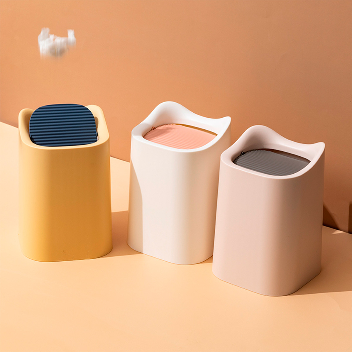 桌面垃圾桶北欧迷你纸篓ins家用卧室客厅创意可爱少女小号收纳盒