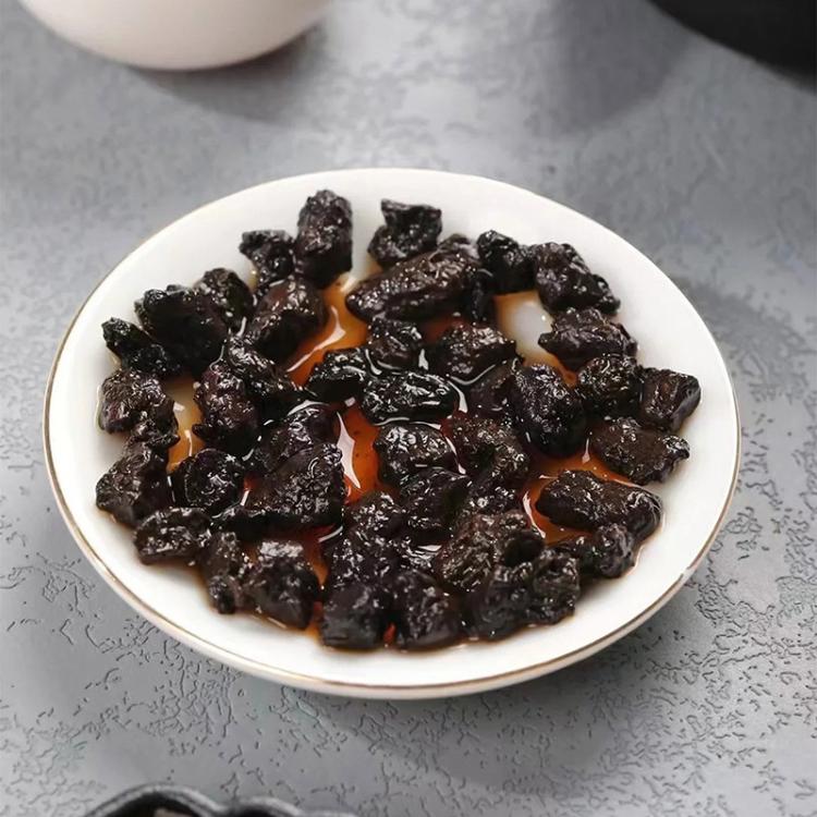 如意韵 糯米香碎银子  普洱茶熟茶云南古树10年熟普茶化石礼盒装送礼茶叶