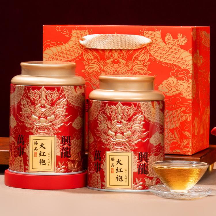 如意韵 正宗武夷山大红袍茶叶当季新茶正岩茶乌龙茶浓香型礼盒装送礼高档