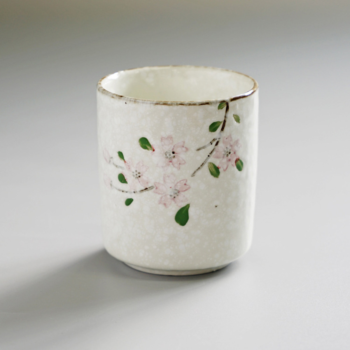 日式印象樱花系列 釉下彩手绘直身杯 泡菜碟 陶瓷杯子马克杯茶杯水杯