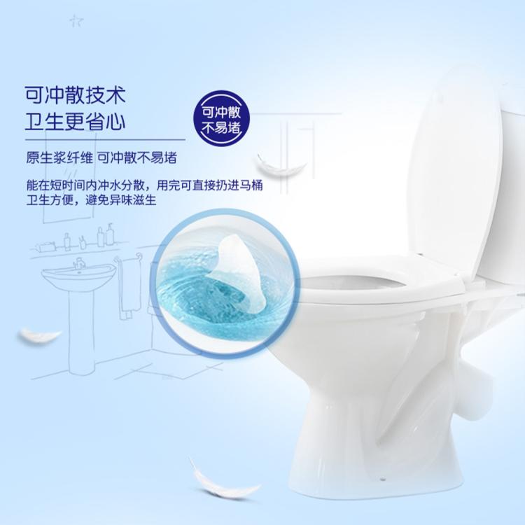 得宝 【无香棉柔】卫生纸卷纸家用实惠装大卷整箱32卷/48卷厕所卷筒纸