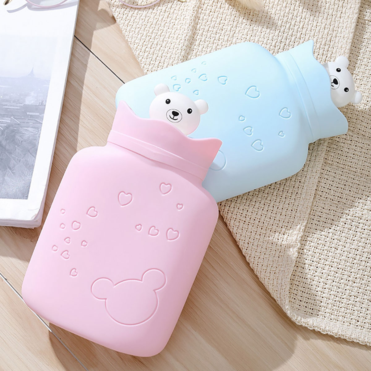 儿童热水袋女生可爱卡通小孩子注水迷你暖手宝暖水袋可微波炉加热