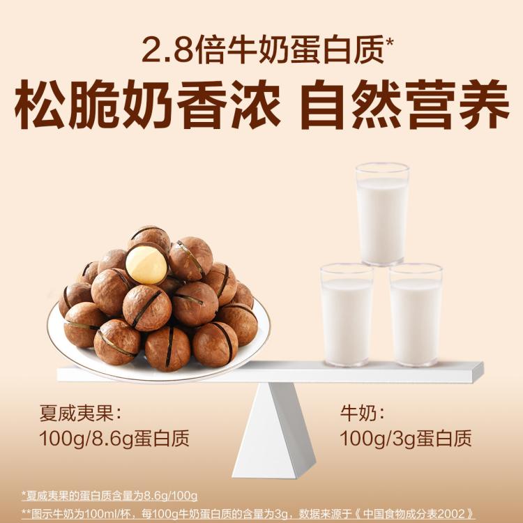 良品铺子 【一斤大份量】夏威夷果500g袋装孕妇儿童休闲零食小吃