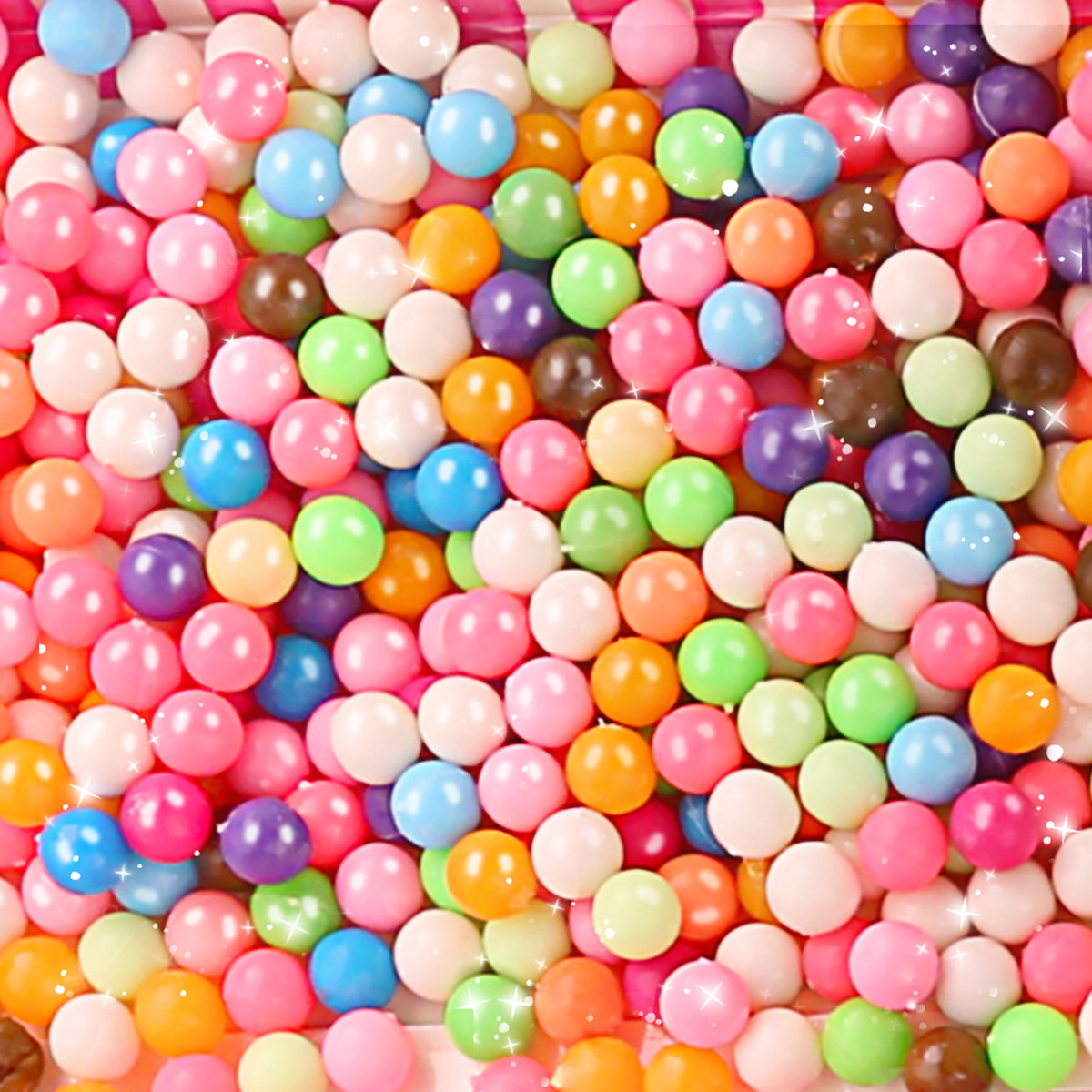 儿童益智玩具拼豆豆拼图水雾魔珠 水凝珠十八色补充装