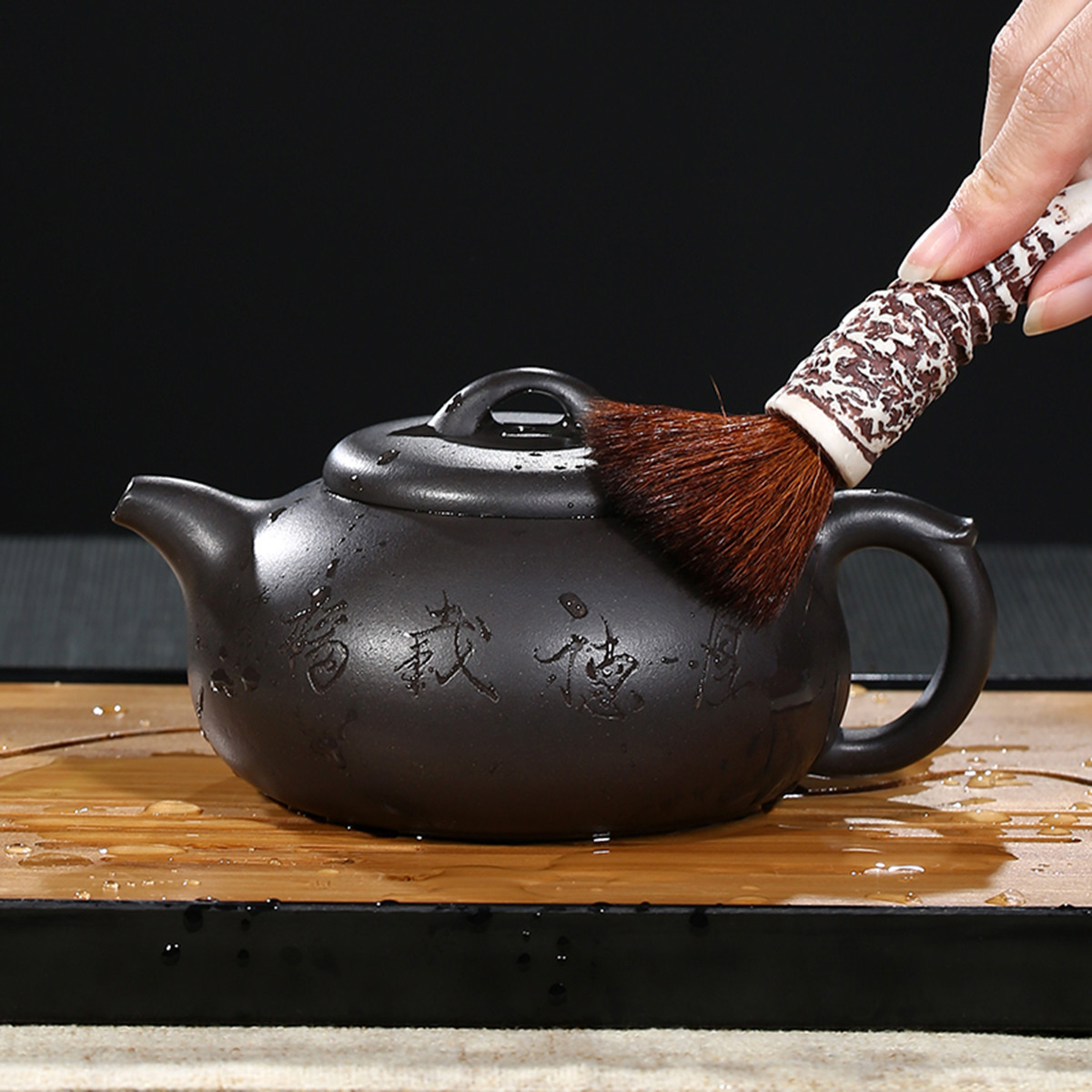 宜兴纯全手工紫砂壶名家高工倪老师制长乐壶茶壶功夫茶具套装