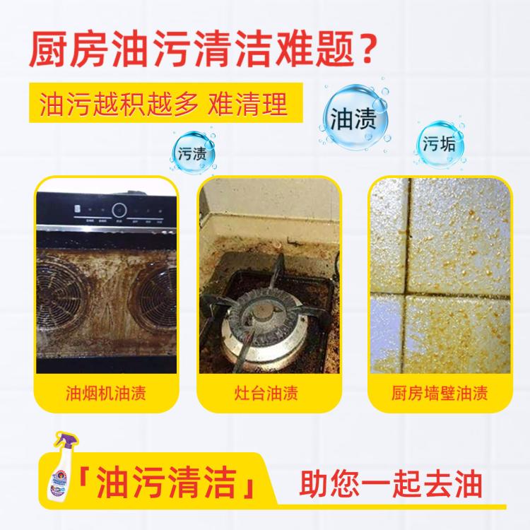 CHANTE CLAIR 大公鸡管家3瓶装意大利油烟机清洗厨房橱柜重油污多功能清洁剂