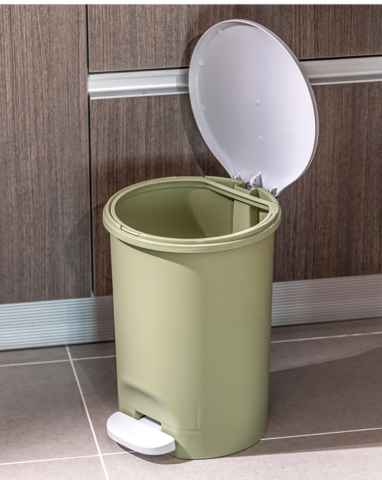 简约脚踩带盖垃圾桶厨房卫生间纸蒌脚踏式分类桶