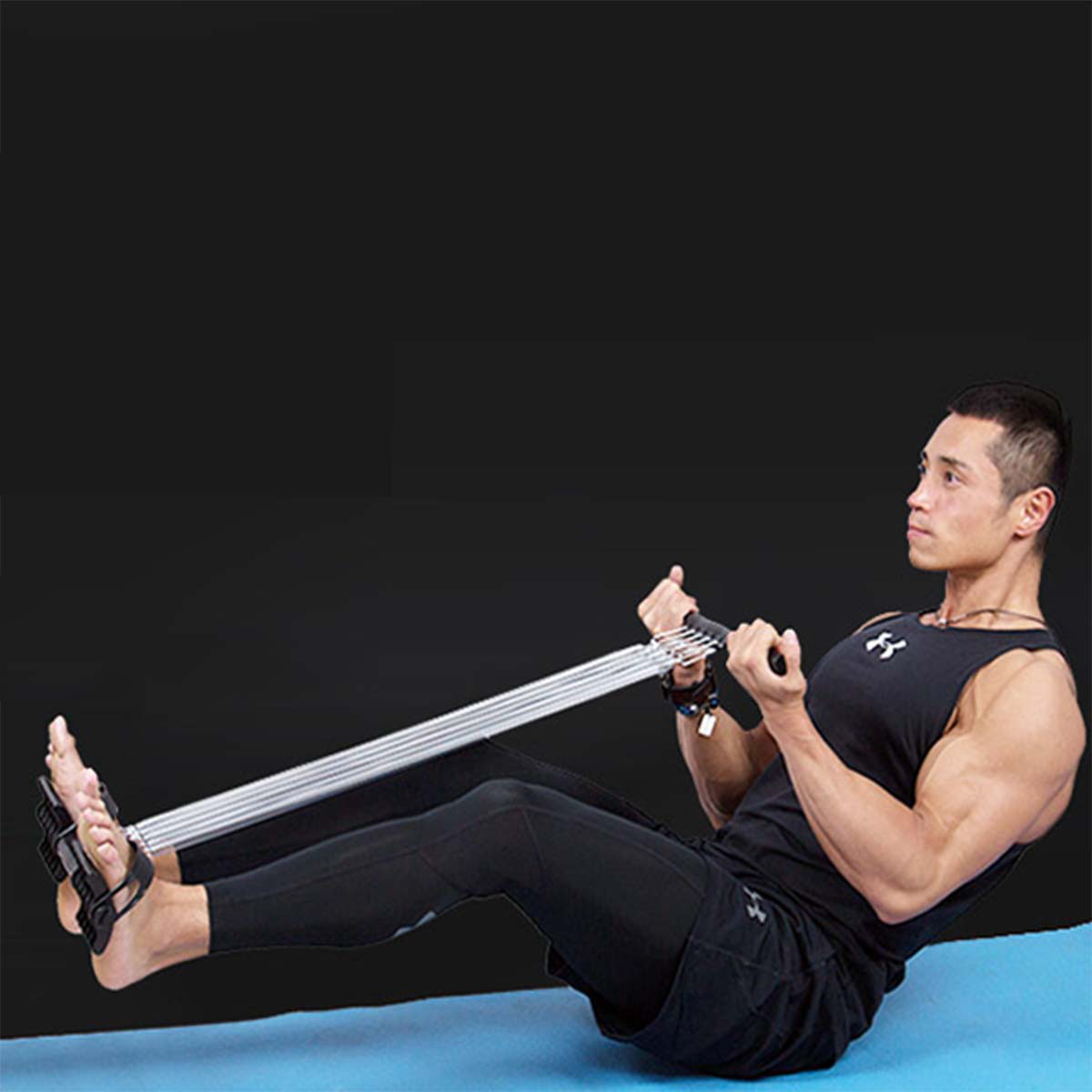 拉力器扩胸器男弹簧训练手臂胸肌锻炼器材多功能运动家用拉簧健身