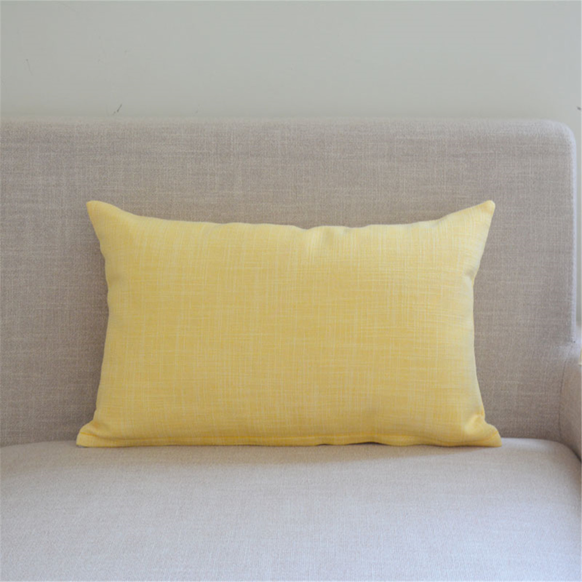 北欧简约纯色抱枕套办公室长方形腰枕沙发靠垫靠枕定做jff