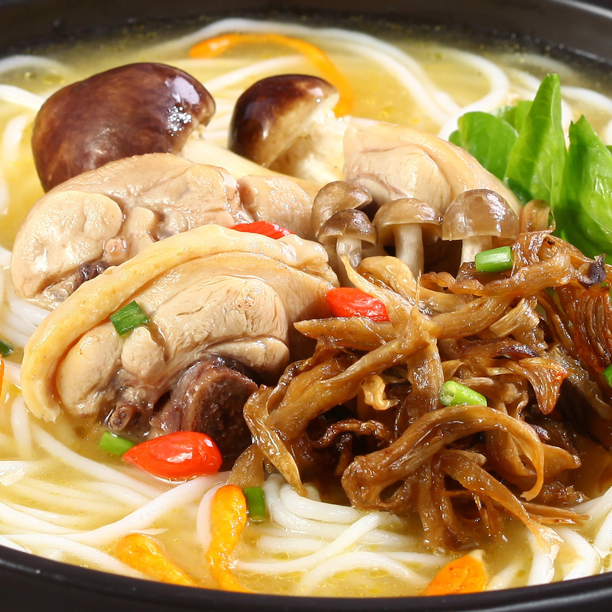 马老表过桥米线菌子炖鸡味106g*24袋整箱装 鲜香非油炸即食方便面