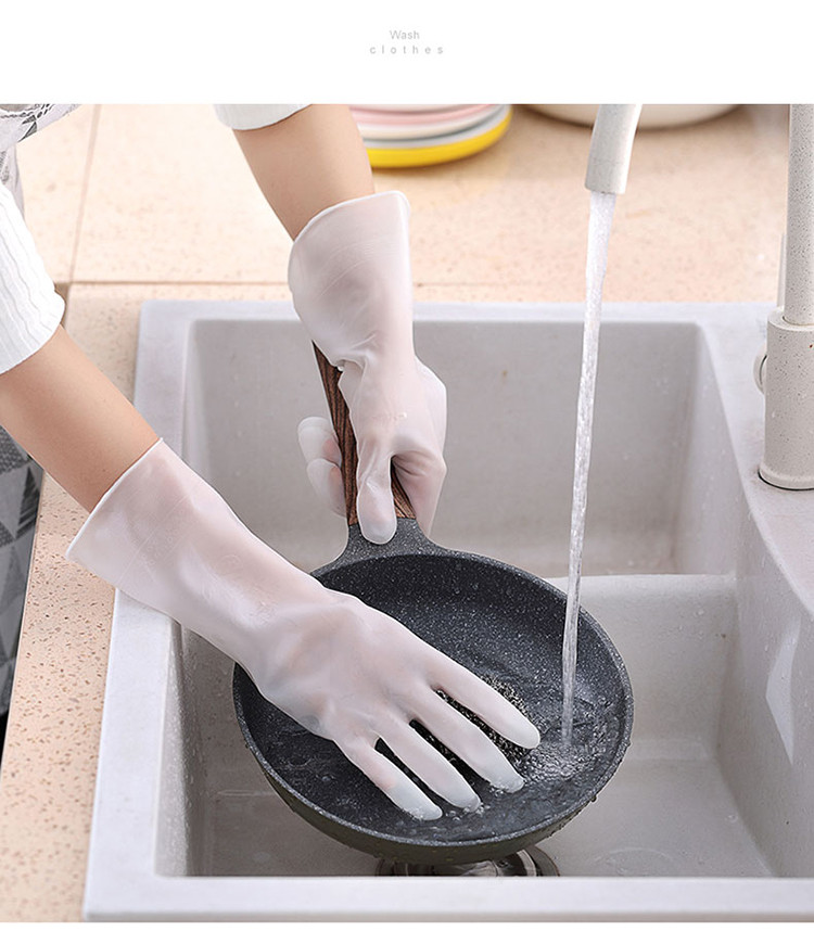 家务厨房耐用性清洁手套防水洗碗洗衣服橡胶刷碗洗碗手套