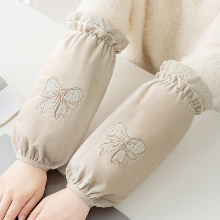 小米妈妈 袖套女秋冬新款加长加厚成人学生套袖上班工作耐脏护袖羽绒服袖头