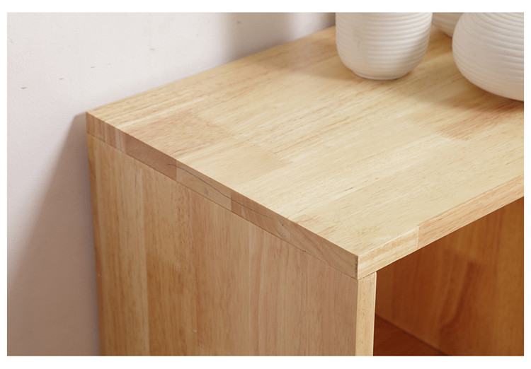 北欧纯实木书柜现代简约书房储物架简易木制置物日式创意儿童书架