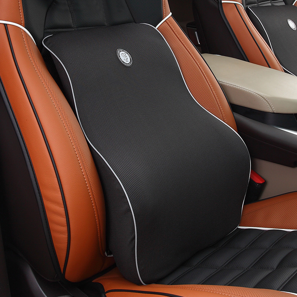 汽车记忆棉竹炭除异味车内司机腰靠靠垫车用护腰靠背腰座椅靠