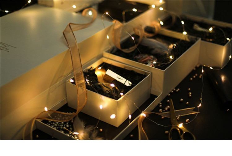 节日礼物盒子精美韩版简约礼品盒创意生日礼盒 大号发光包装盒