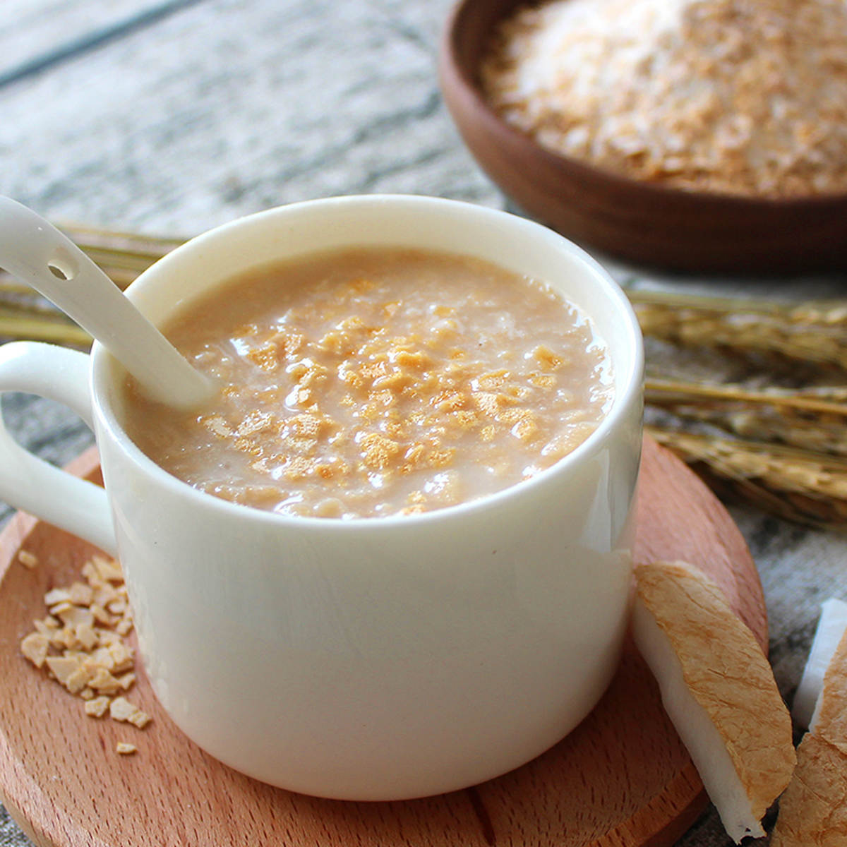 南国 海南特产食品椰奶麦片 728g营养早餐即食燕麦片