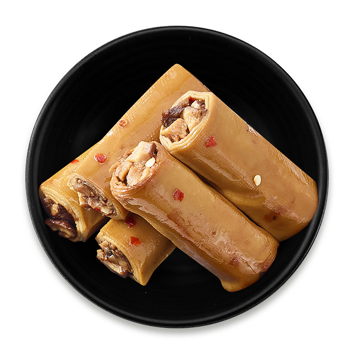 来伊份【约8-9袋】香菇夹心豆卷200g香辣味豆腐干