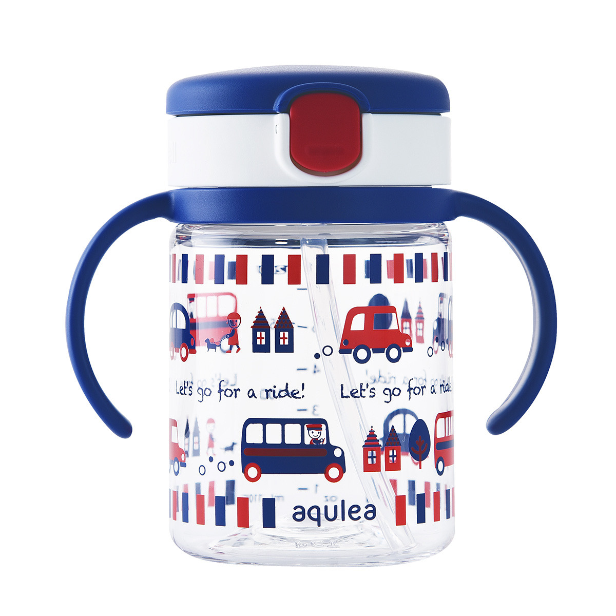 richell利其尔儿童水杯透透杯夏季婴儿水杯 吸管杯学饮杯