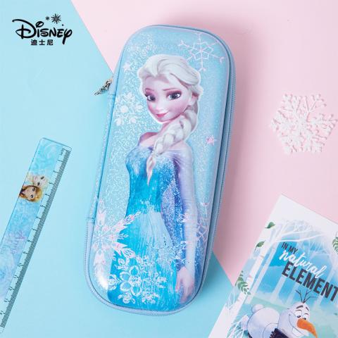 迪士尼 儿童笔袋女生小学生上学专用儿童铅笔盒冰雪奇缘双层大容量笔袋 图片 2