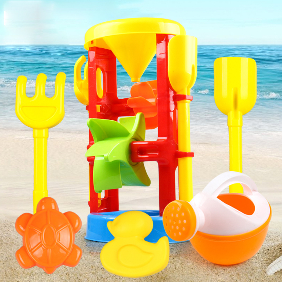 儿童沙滩玩具沙漏沙滩车夏日户外戏水桶铲子宝宝玩沙挖沙挖土