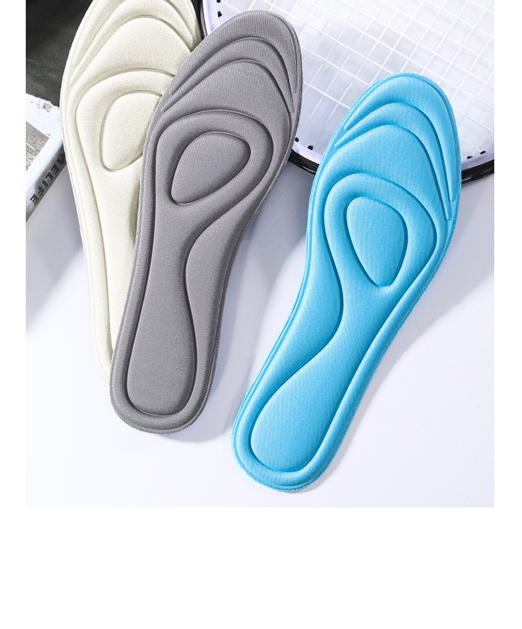 3双装 超软4d鞋垫男女运动减震防滑透气吸汗防臭军训久站不累鞋垫