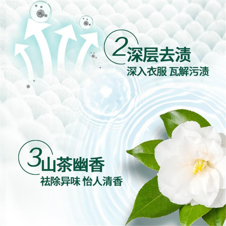 立白 天然茶籽洗衣液除菌除螨除味洁净留香不伤手家用实惠装清洗剂