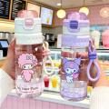 HELLOKITTY [清凉夏季]26新款三丽鸥正版授权大容量儿童水杯学生上学喷雾杯子 图片 2
