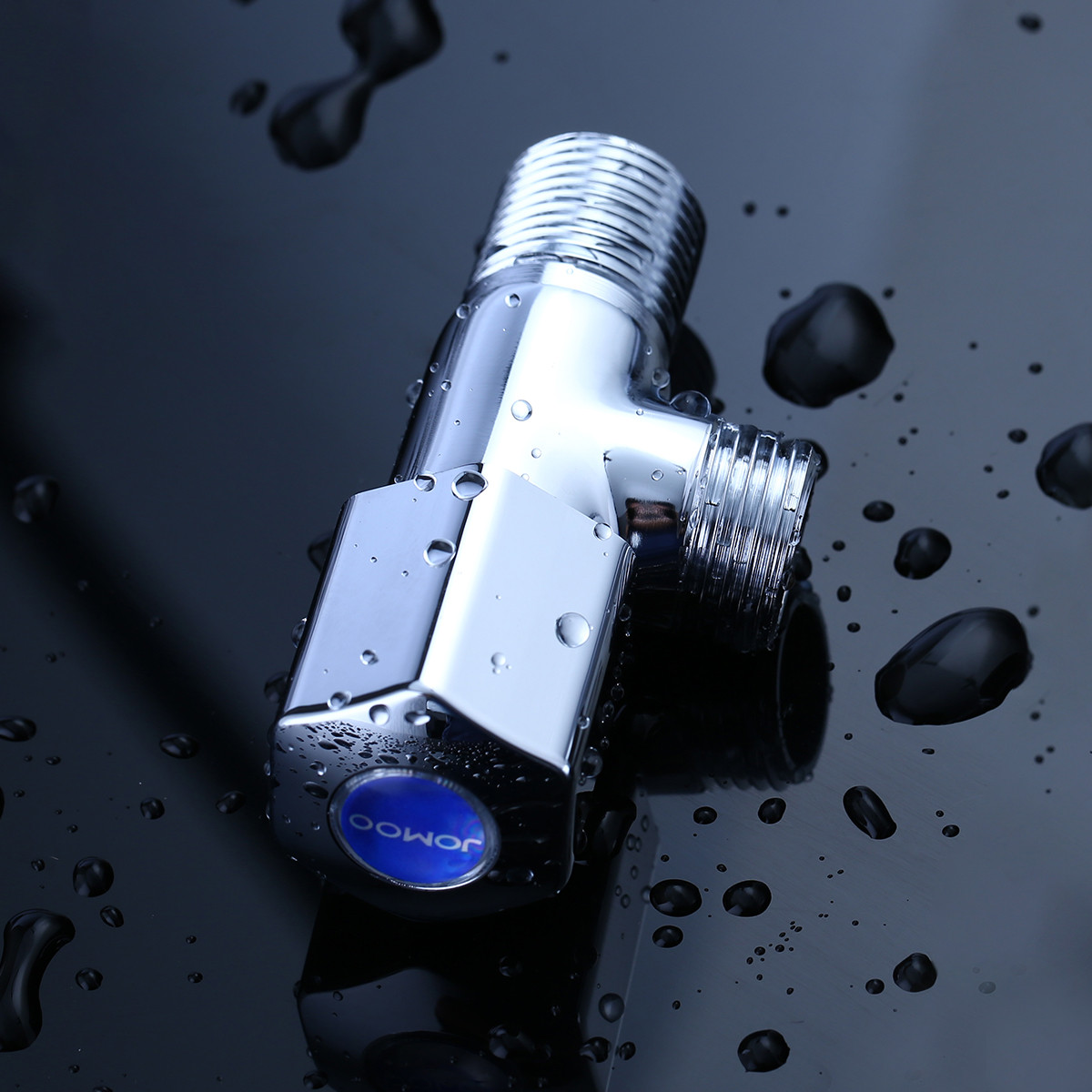 九牧角阀全铜冷热水马桶热水器三角阀八字阀开关分水阀双出水