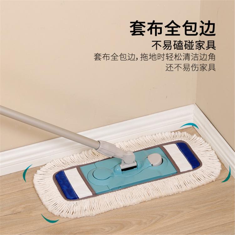 美丽雅 【2/3拖布】棉线拖把平板地拖大号懒人拖地神器抹布干湿两用