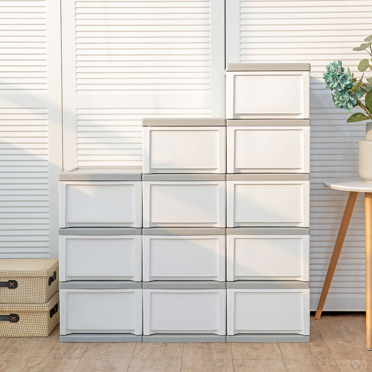 超大容量环保树脂原料抽屉式儿童衣柜简易衣柜收纳柜