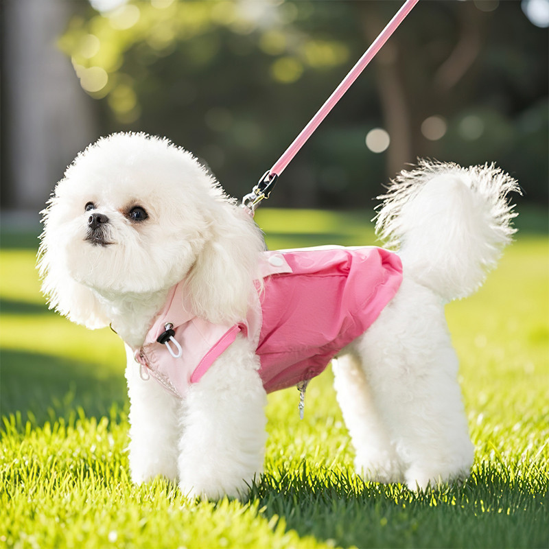 嬉皮狗 狗狗衣服撞色拼接冲锋背心夏季泰迪比熊小型犬薄款防晒冲锋衣背心