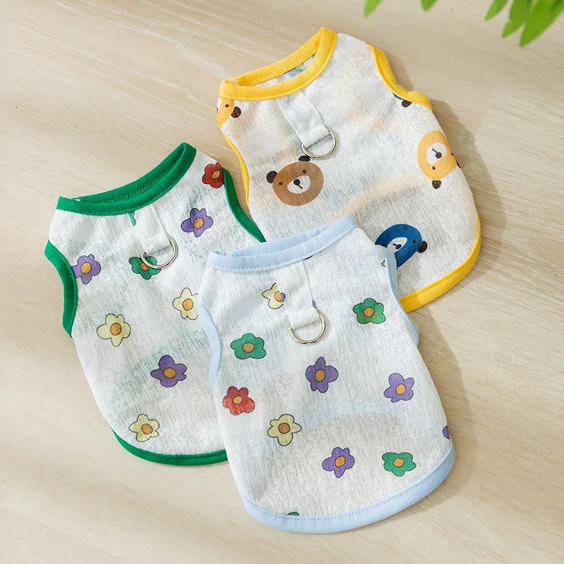 嬉皮狗 狗狗衣服夏季薄款泰迪比熊柯基宠物小型犬中大型犬金毛背心