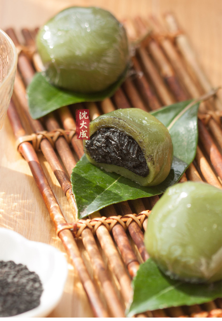 沈大成网红青团 蛋黄肉松 黑芝麻 豆沙 抹茶上海特产美食点心