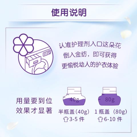 金纺 【纯棉羊毛丝绸可用】金纺衣物柔顺护理剂4kg*2+400g*4 图片 5
