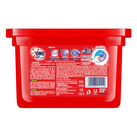 奥妙 【凝珠真三效】三合一浓缩留香洗衣凝珠18颗*3盒+洗衣液400g*1 图片 8