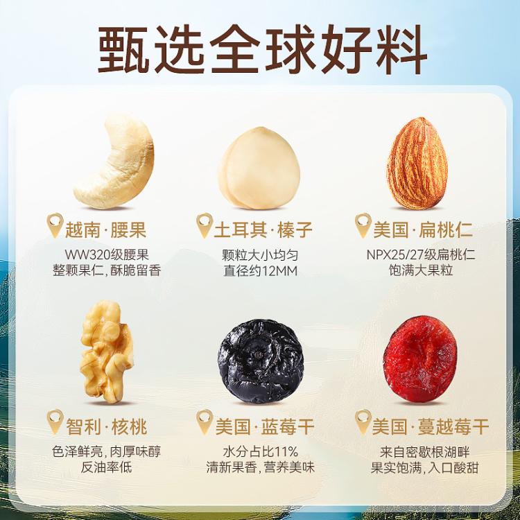 沃隆 沃隆每日坚果25g*21袋混合款坚果小包装干果儿童零食大礼包 图 4