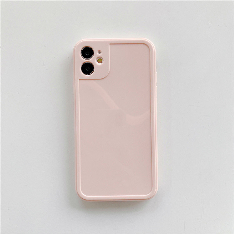 适用iphone12直边手机壳vivo硅胶相框mate30pro reno4保护套s6