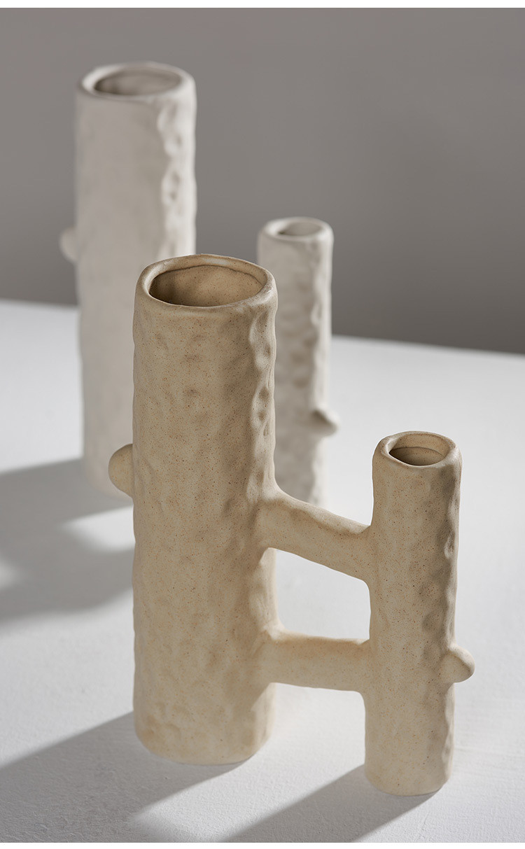 陶瓷烛台蜡烛烛台家居家用陶瓷摆件民宿拍摄道具北欧复古家居装饰