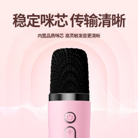 迪士尼 暑假旅行儿童K歌音箱家庭音响KTV手机K歌唱歌户外话筒麦克风礼物 图片 5
