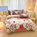 HELLO KITTY 三丽鸥正版授权时尚床上用品牛奶绒套件床品套装床上用品