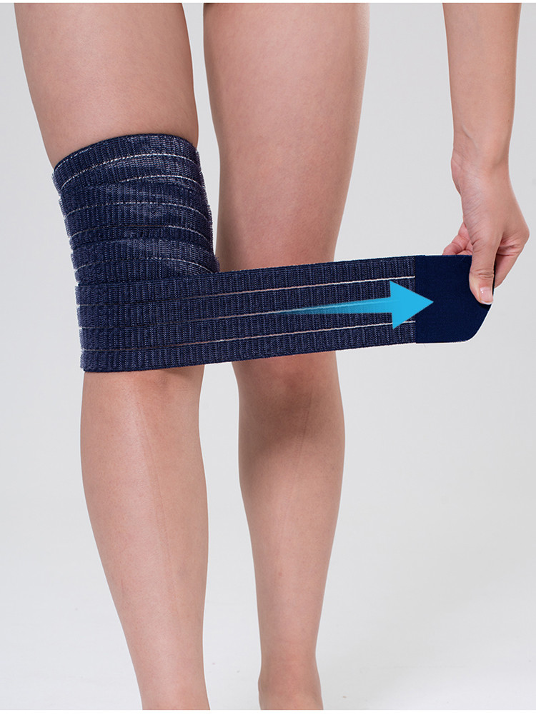 护膝绑带运动男护漆篮球跑步护绷带自粘膝盖女保暖加压冬季薄