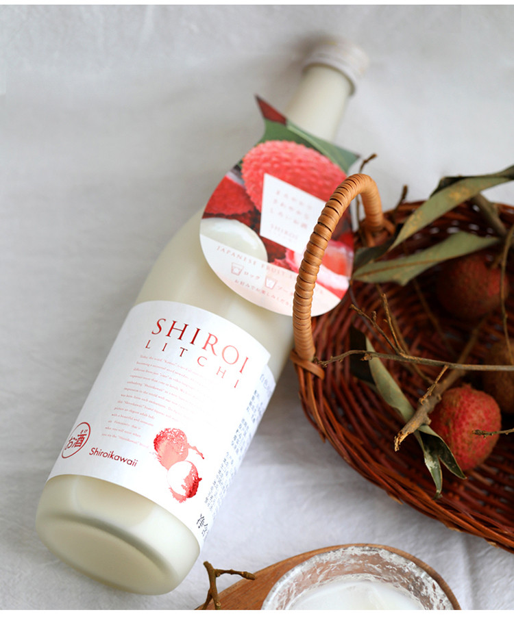 日本原装进口归素荔枝味利口酒720ml可爱果味奶酒果酒梅酒甜酒